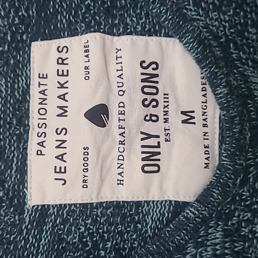 Only & Sons Sz M Textured Sweater - Picture 3 of 5